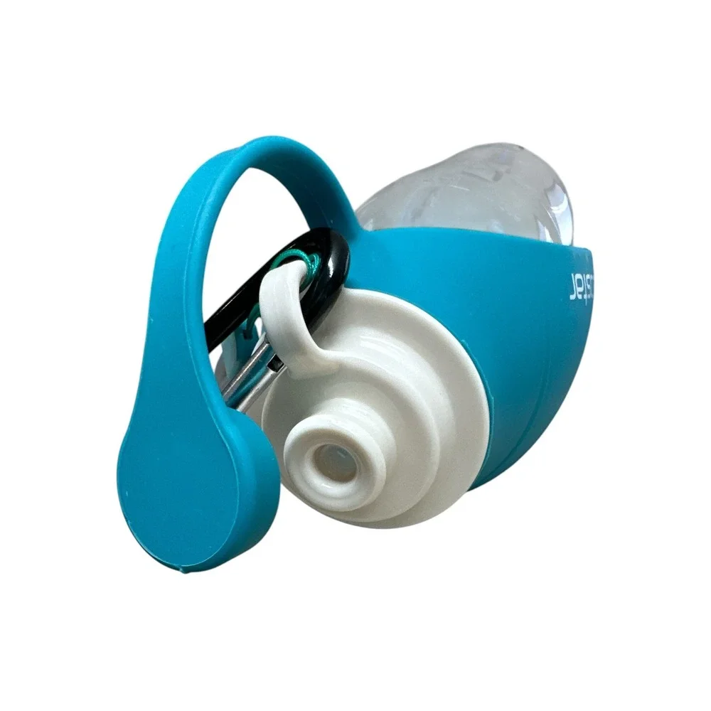 Yicostar Dog or Cat Water Bottle Portable Pet Travel Bowl 500ml Bottle Teal Blue